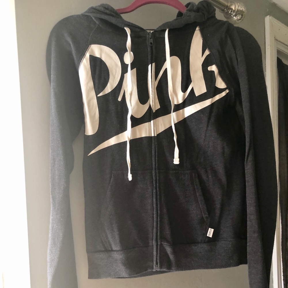 Pink Victoria's Secret Zipper Hoodie